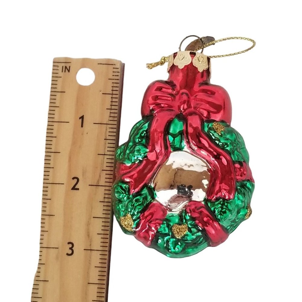 Christmas Ornament Glass Holiday Wreath Thomas Pacconi Museum Series 2003 Xmas - Picture 7 of 7